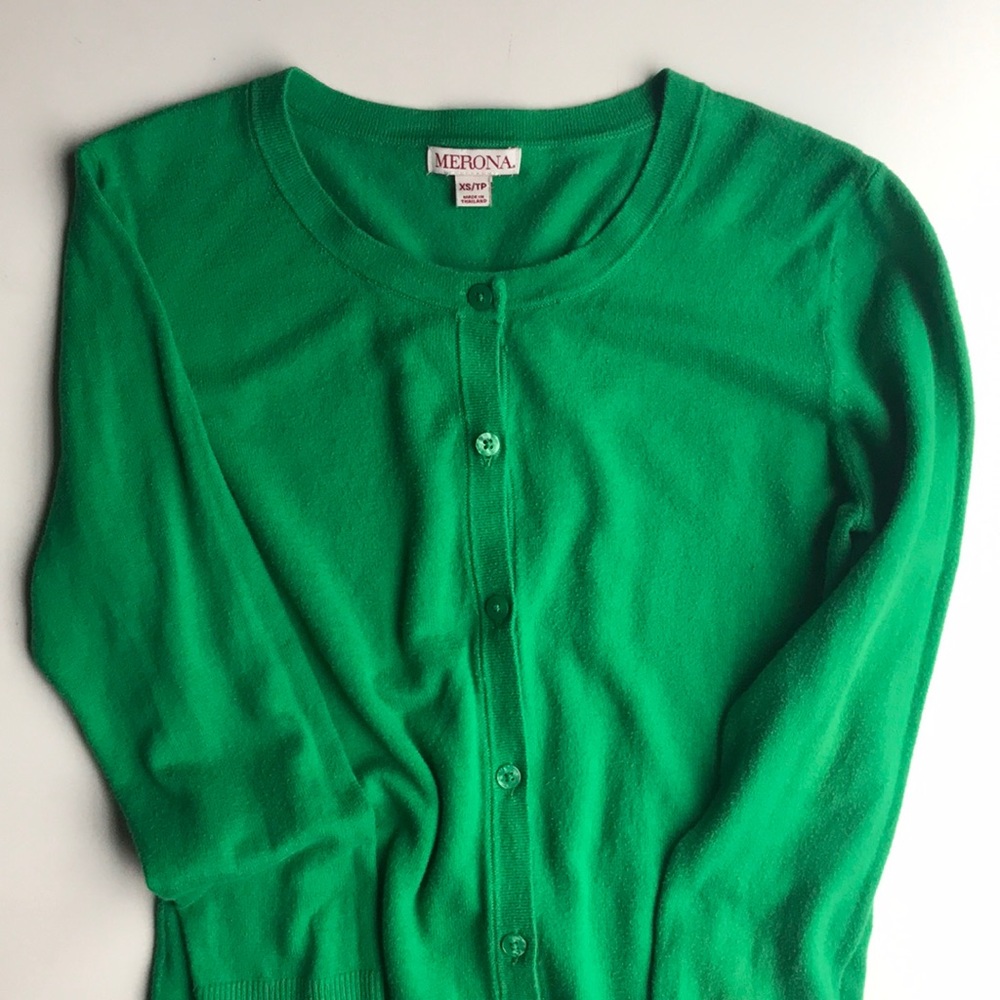 Green Merona Cardigan